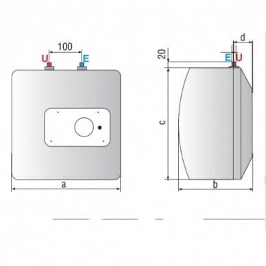 Elektrinis vandens šildytuvas Ariston Andris R 10 OR 2